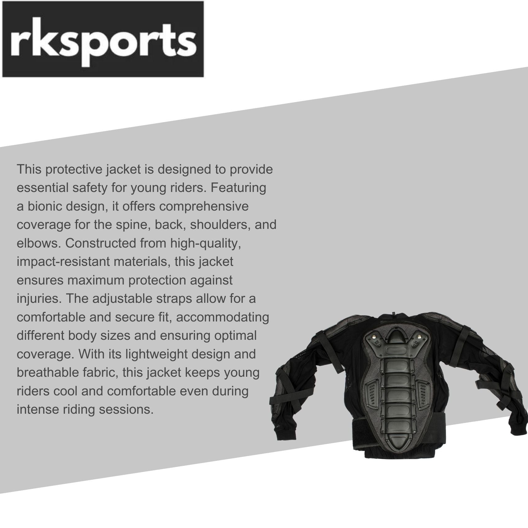 RKSPORTS MOTOCROSS MOTORBIKE CE ARMOURED BODY PROTECTION KIDS ADULT