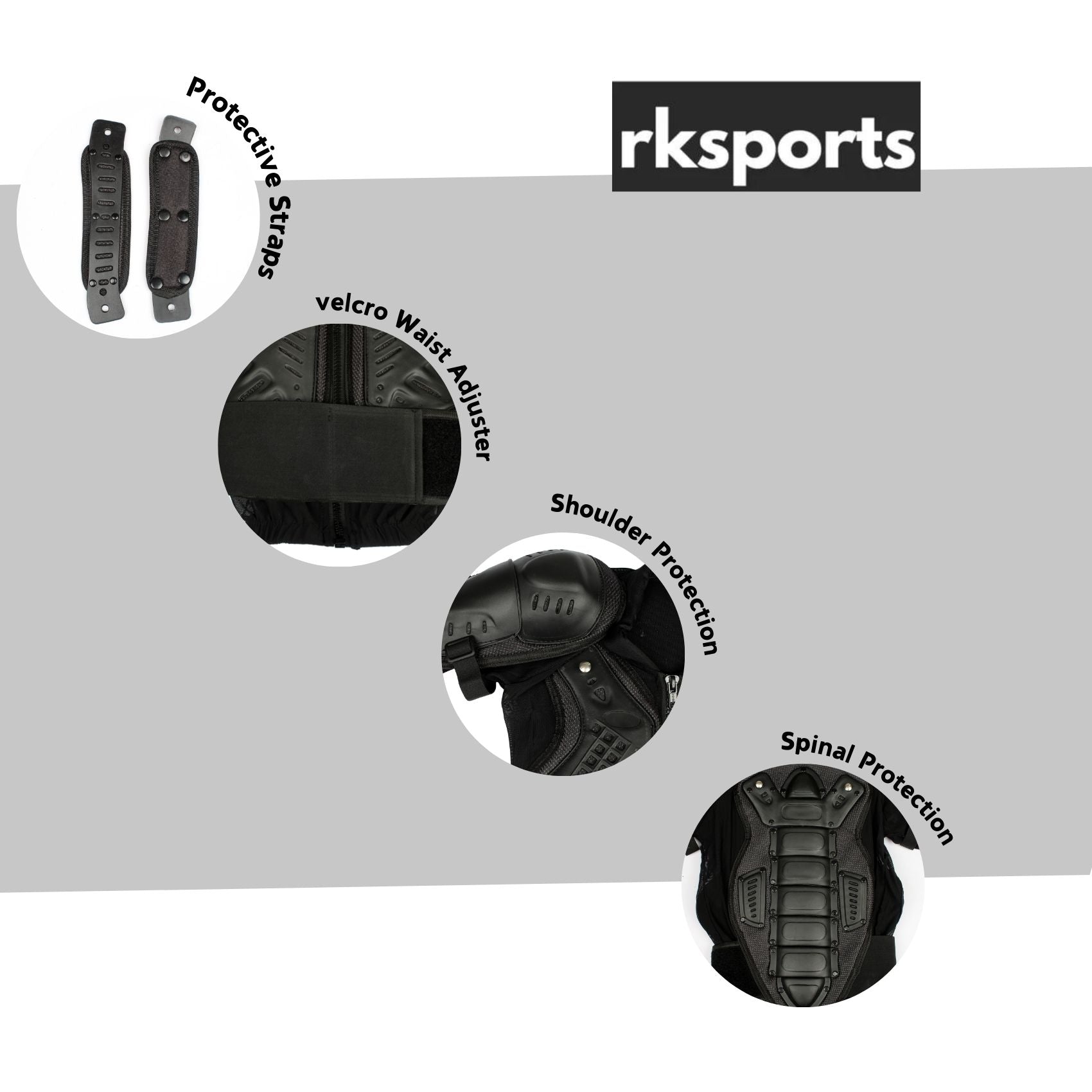 RKSPORTS MOTOCROSS MOTORBIKE CE ARMOURED BODY PROTECTION KIDS ADULT