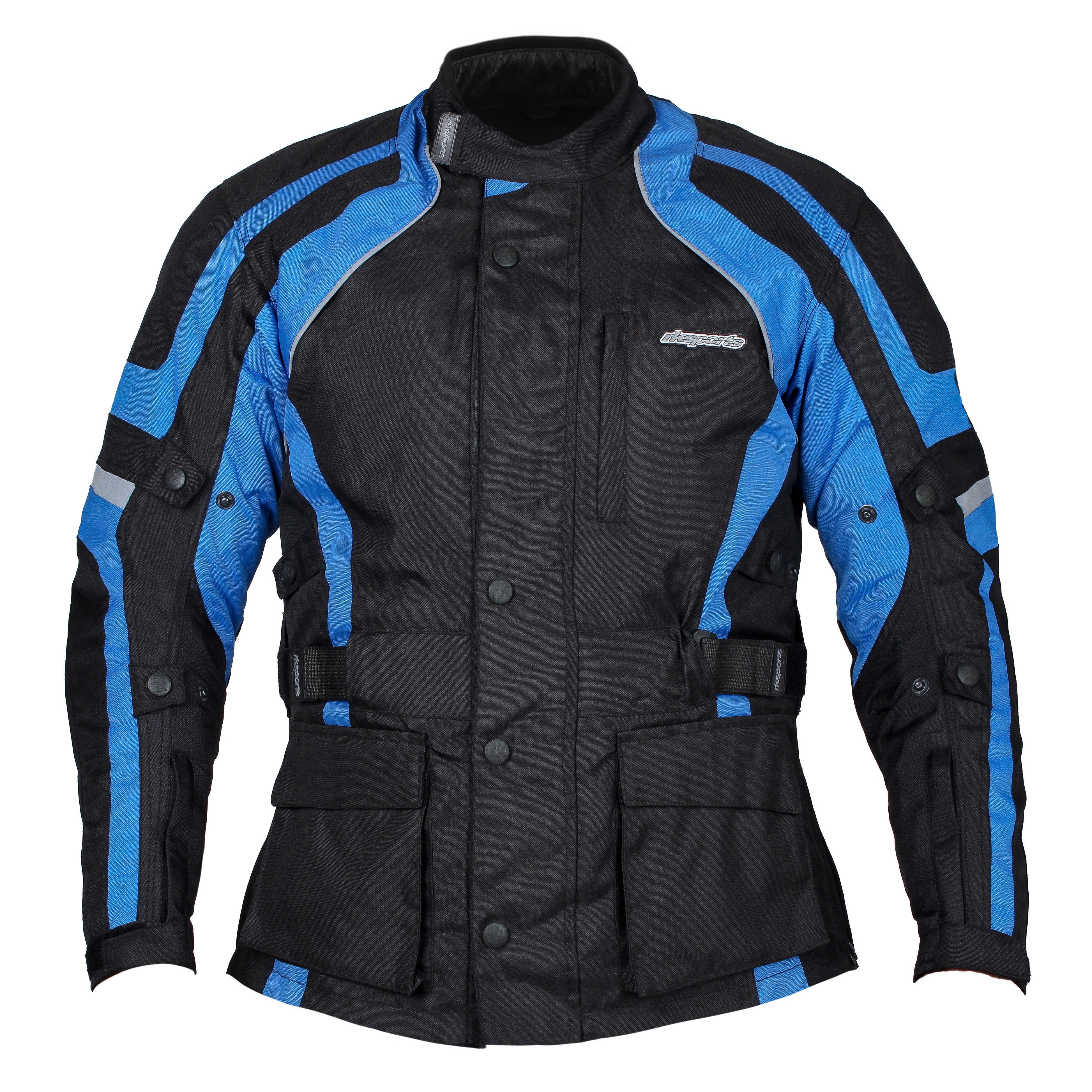 RKSports Style Commander Motorbike Motorcycle Waterproof Jacket red blue black