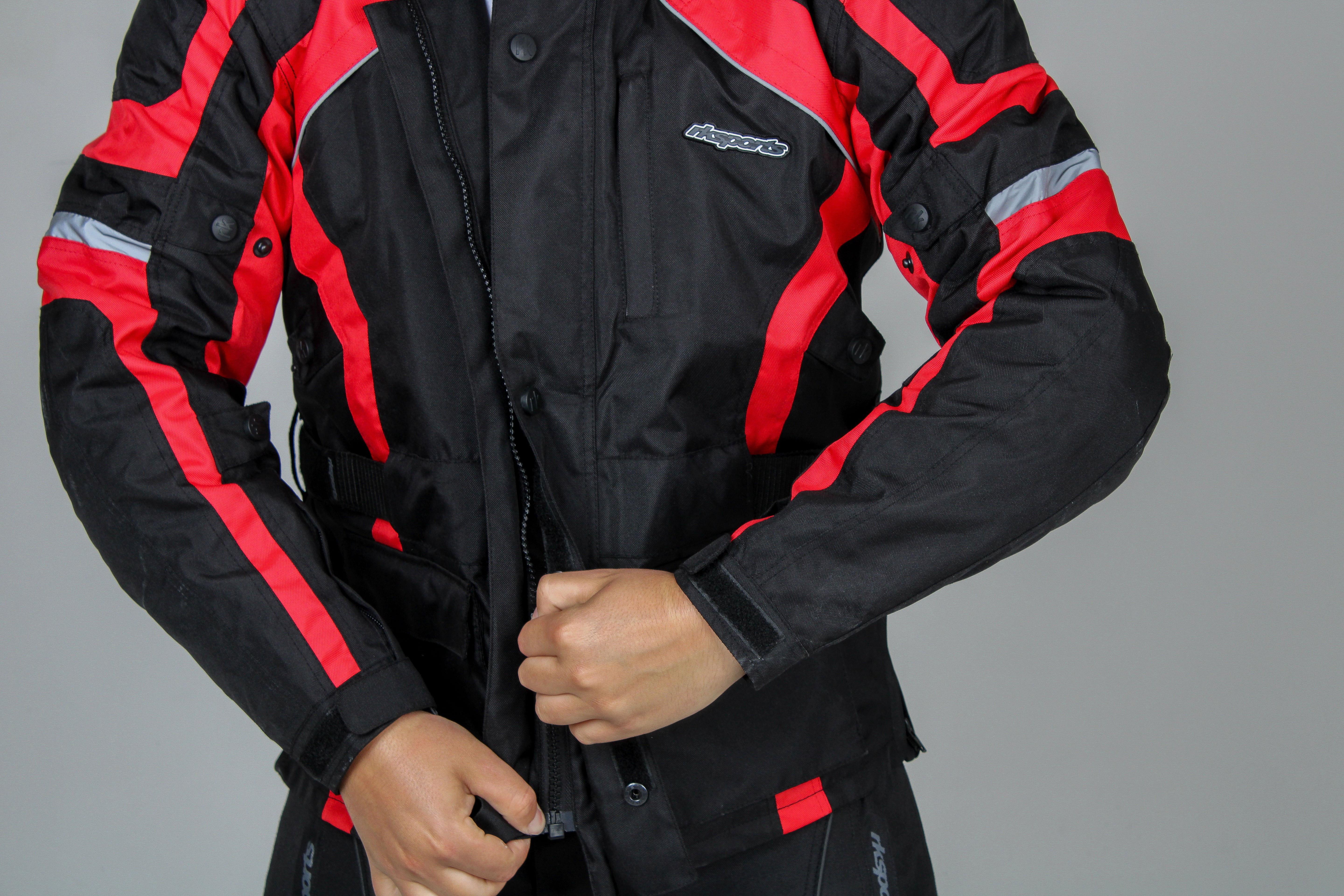 RKSports Style Commander Motorbike Motorcycle Waterproof Jacket red blue black