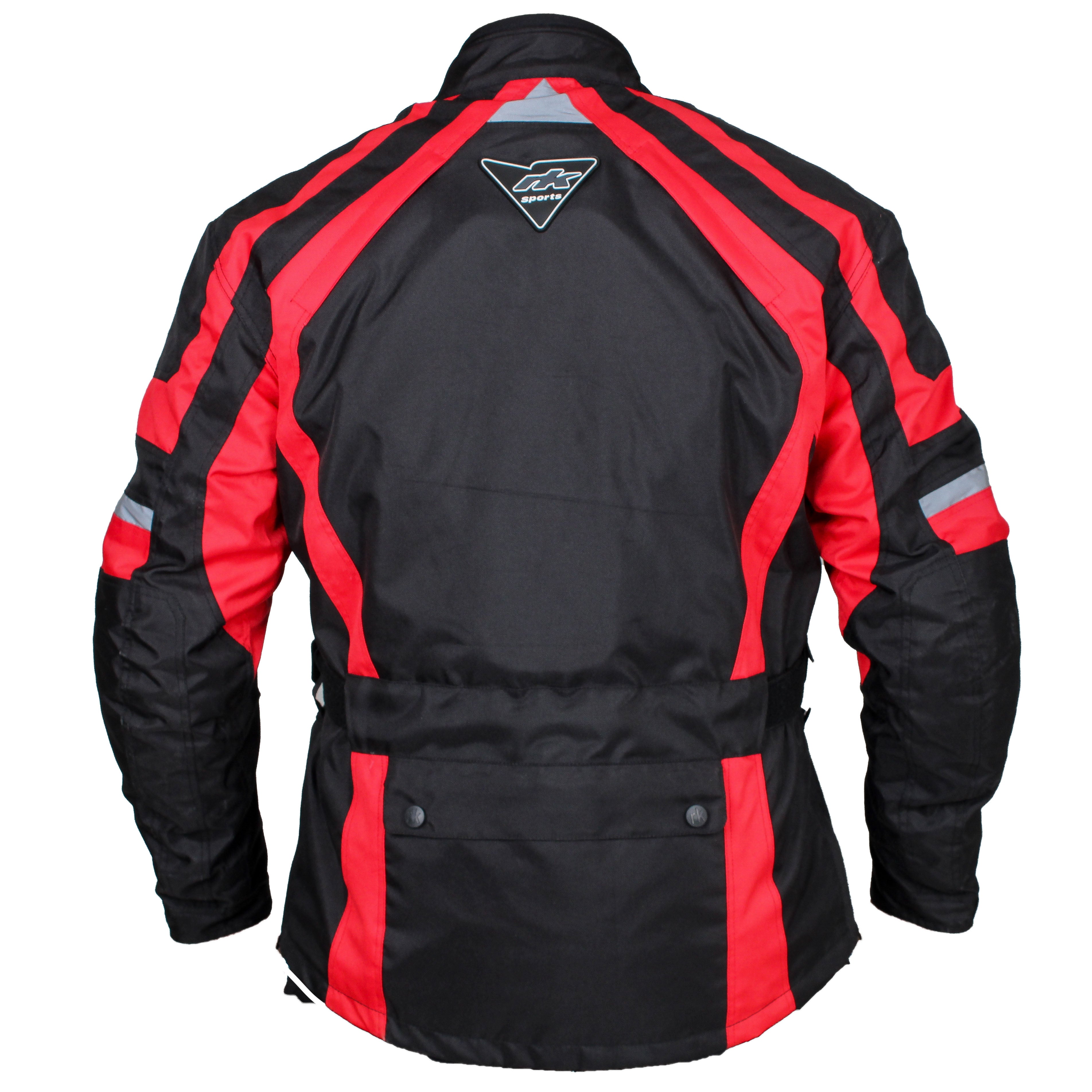 RKSports Style Commander Motorbike Motorcycle Waterproof Jacket red blue black