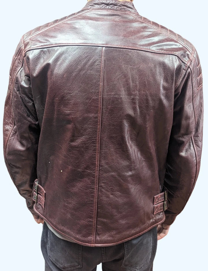 rksports 1600 red leather motorcycle motorbike armour jackets