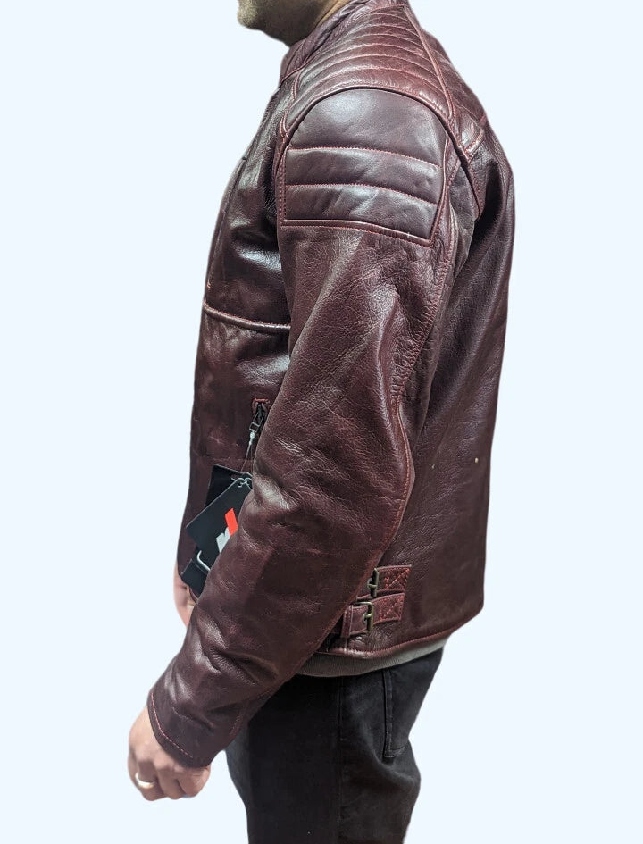 rksports 1600 red leather motorcycle motorbike armour jackets