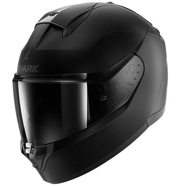 Shark Ridill 2 Plain Motorcycle Motorbike Full Face Helmet Black Matt BLANK KMA