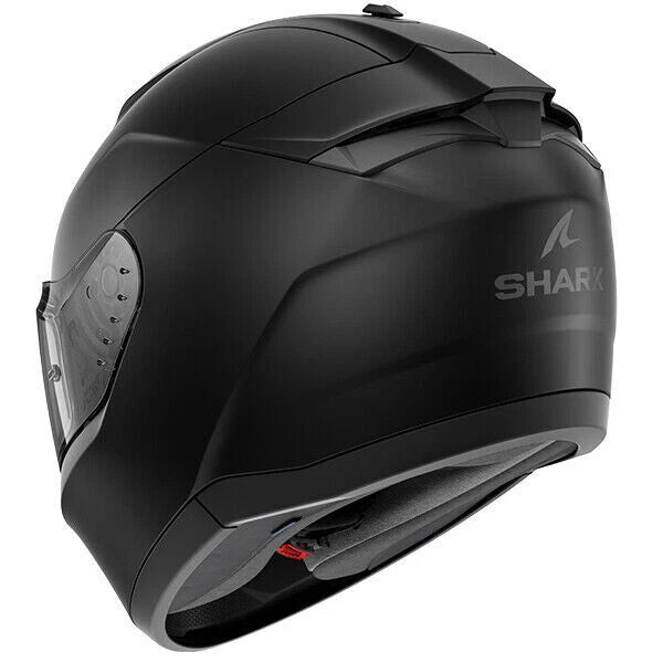 Shark Ridill 2 Plain Motorcycle Motorbike Full Face Helmet Black Matt BLANK KMA