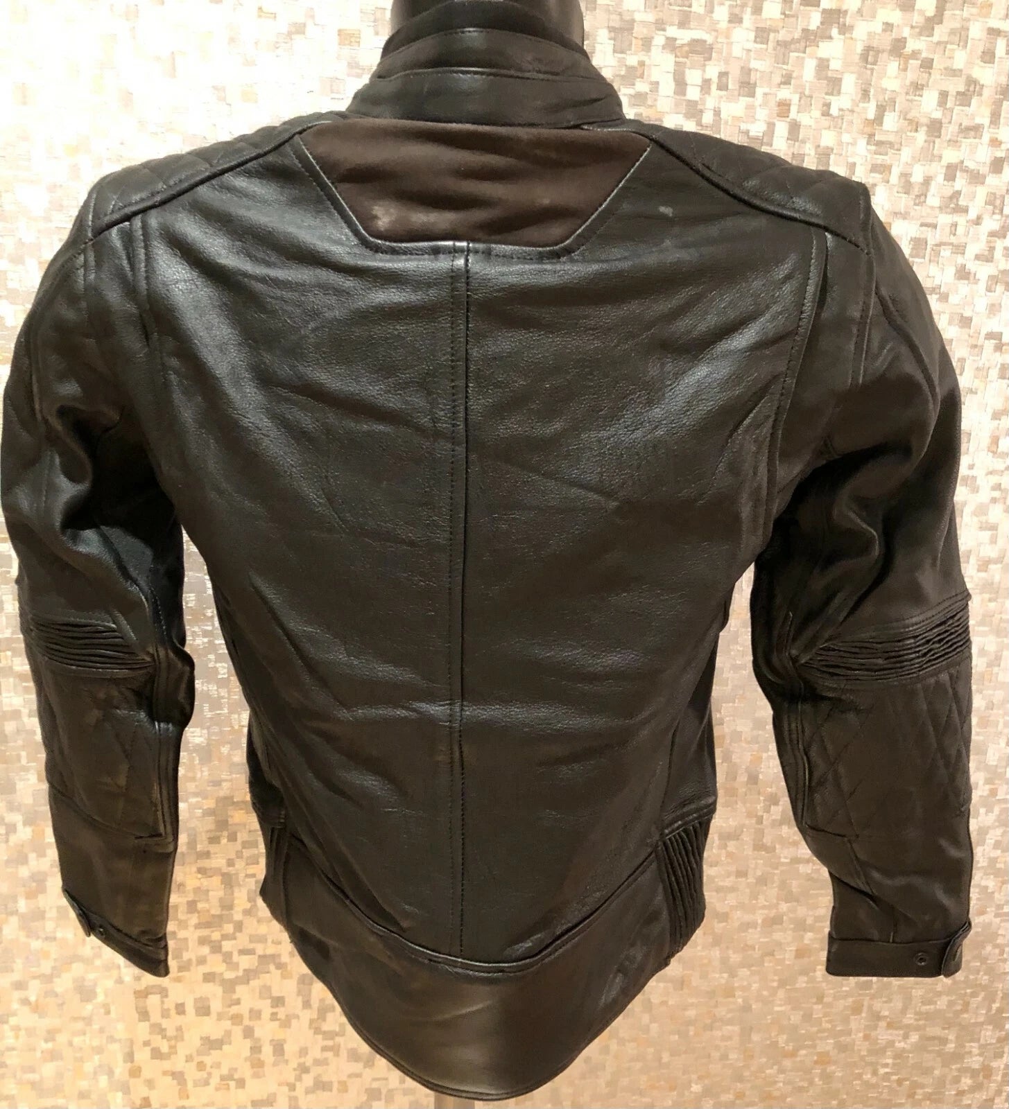 Rksports 2050 Mens Leather Motorcycle motorbike Jacket with Armour