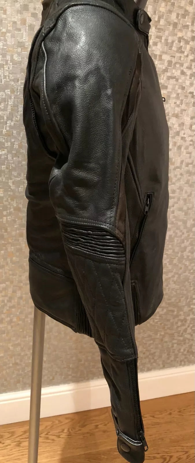 Rksports 2050 Mens Leather Motorcycle motorbike Jacket with Armour