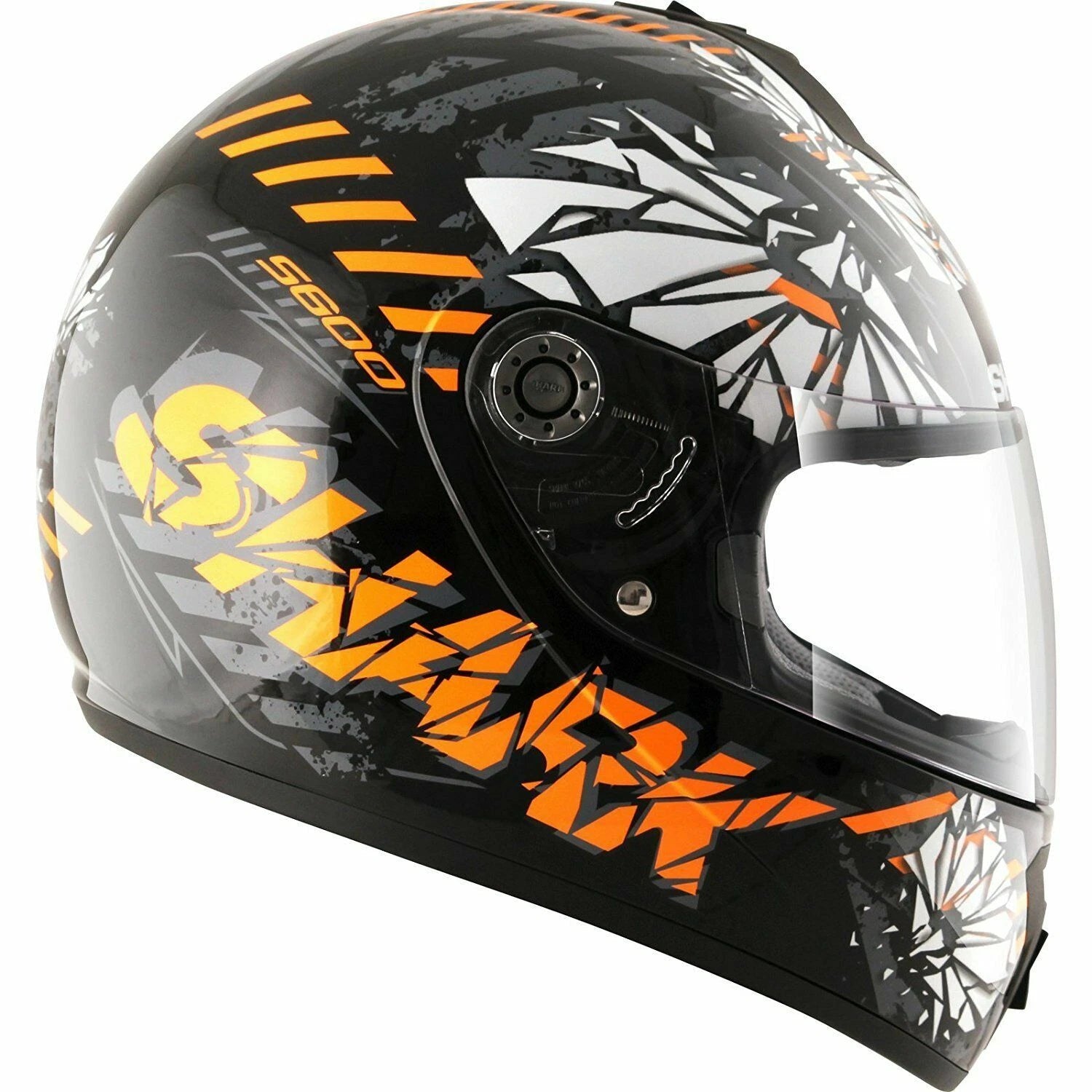 SHARK Integralhelm Shark S600 Poonky schwarz weiß orange