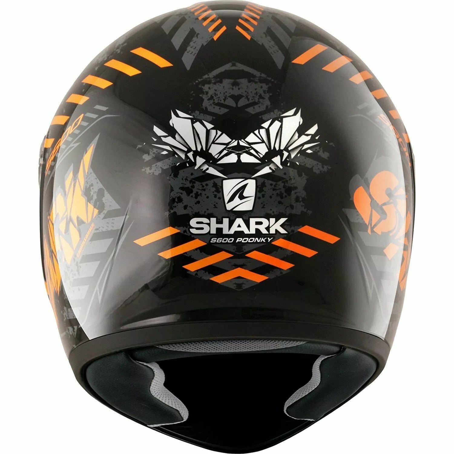 SHARK Integralhelm Shark S600 Poonky schwarz weiß orange