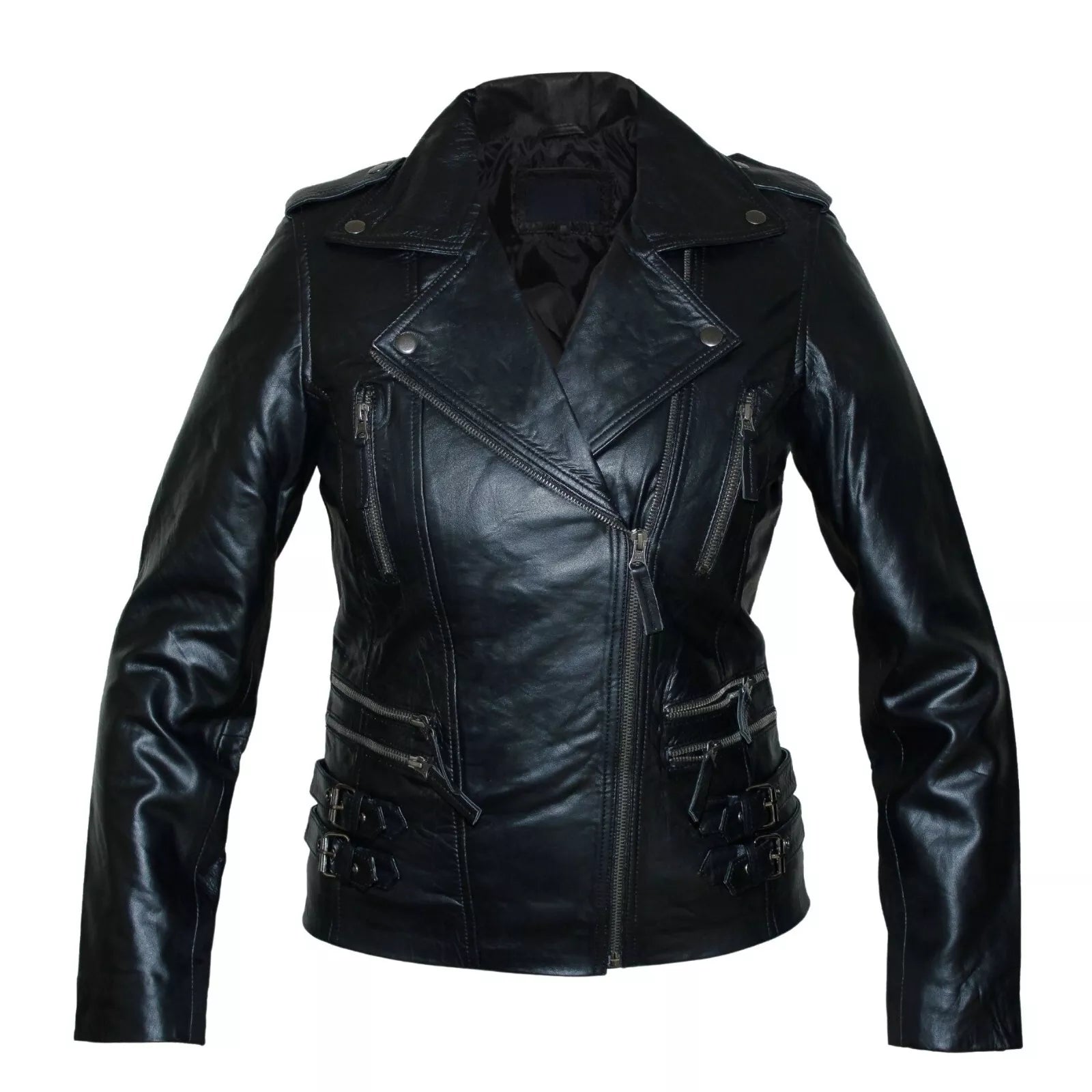 RKSports STYLE ML-65 LADIES FASHION LEATHER JACKET EXCELLENT SOFT LEATHER