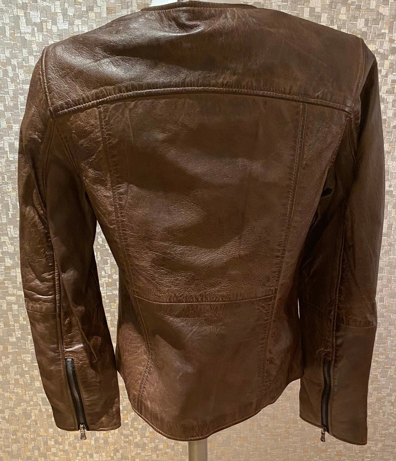 Ladies Fashion Black soft Real leather jacket Style Zar