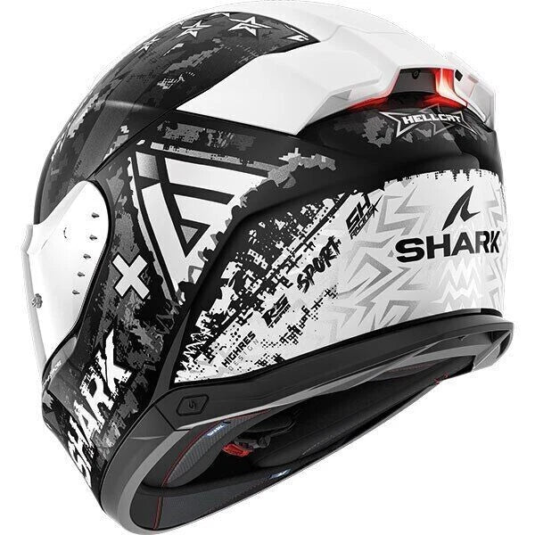 Shark Skwal1 Trooper Helemet - Matt Black/Anthracite/White Motorcycle Motorbike