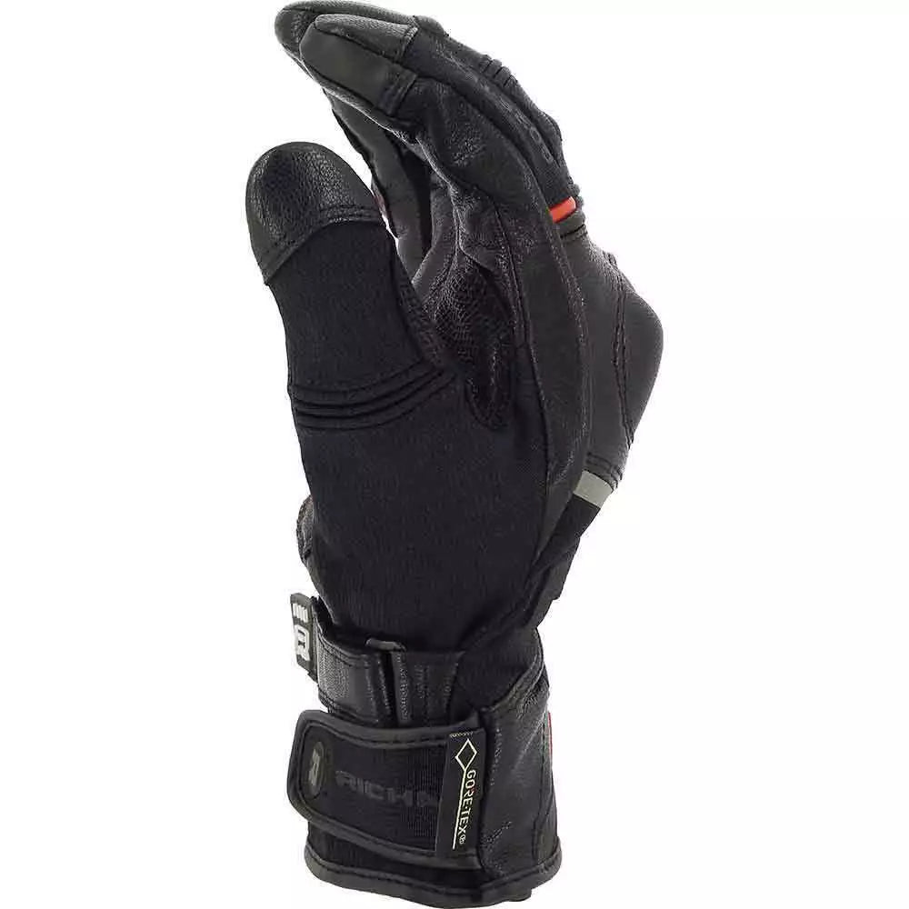 RICHA ATLANTIC GTX BLACK LAMINATED GORETEX WATERPROOF MOTORCYCLE BIKE GLOVES