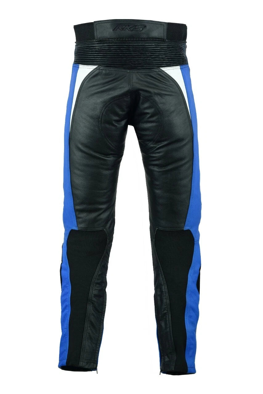 RKSPORTS MENS SPEED 7 LEATHER COWHIDE MOTORCYCLE MOTORBIKE JEANS TROUSERS