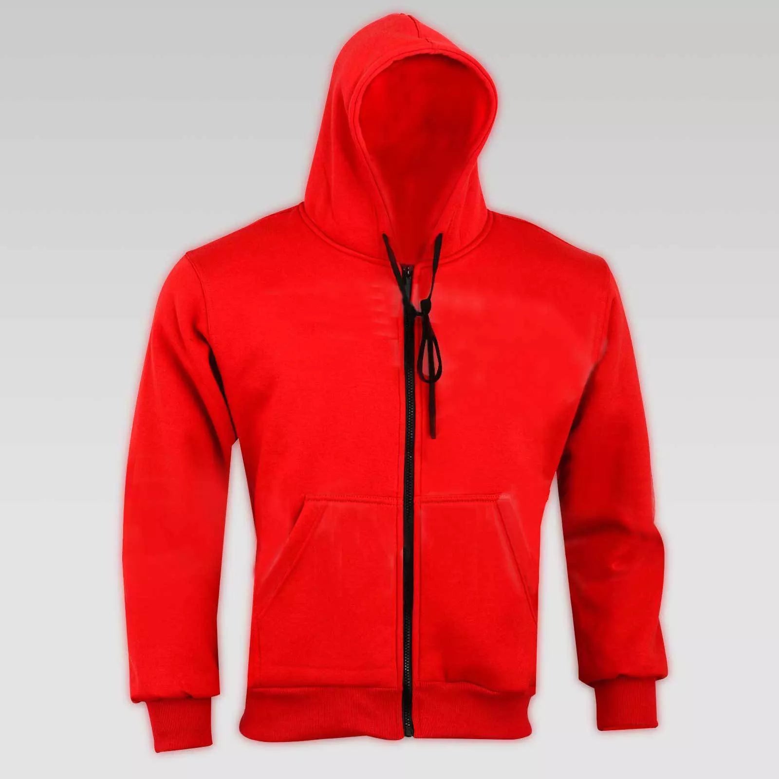 RKSports Motorcycle Motorbike Kevlar Lined Red Hoodie and Protective Jeans CE