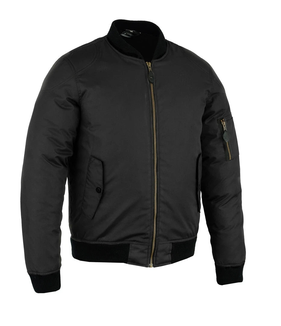 RKS Mens Motorcycle Motorbike Waterproof Jacket Bomber CE Armored Flight Scooter
