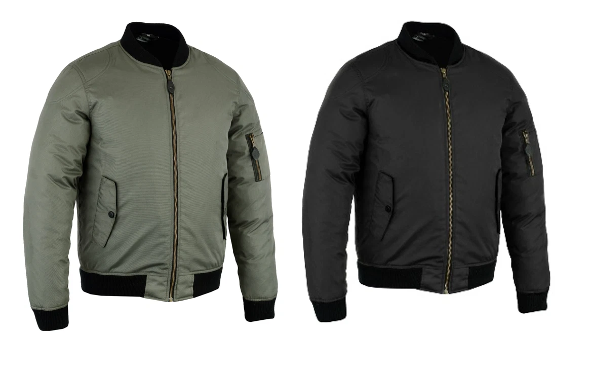 RKS Mens Motorcycle Motorbike Waterproof Jacket Bomber CE Armored Flight Scooter