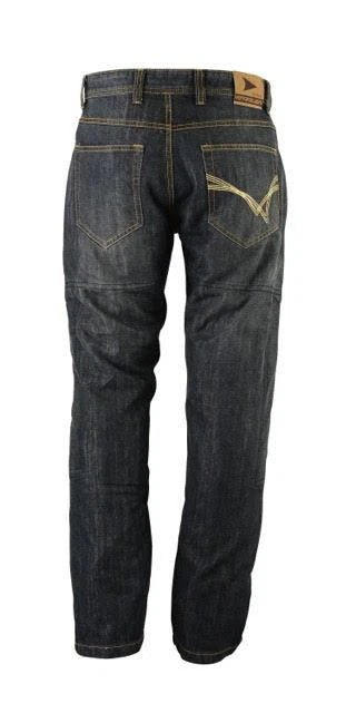Mens motorbike Motorcycle Denim Trousers Jeans 2 Lengths with Protective Lining