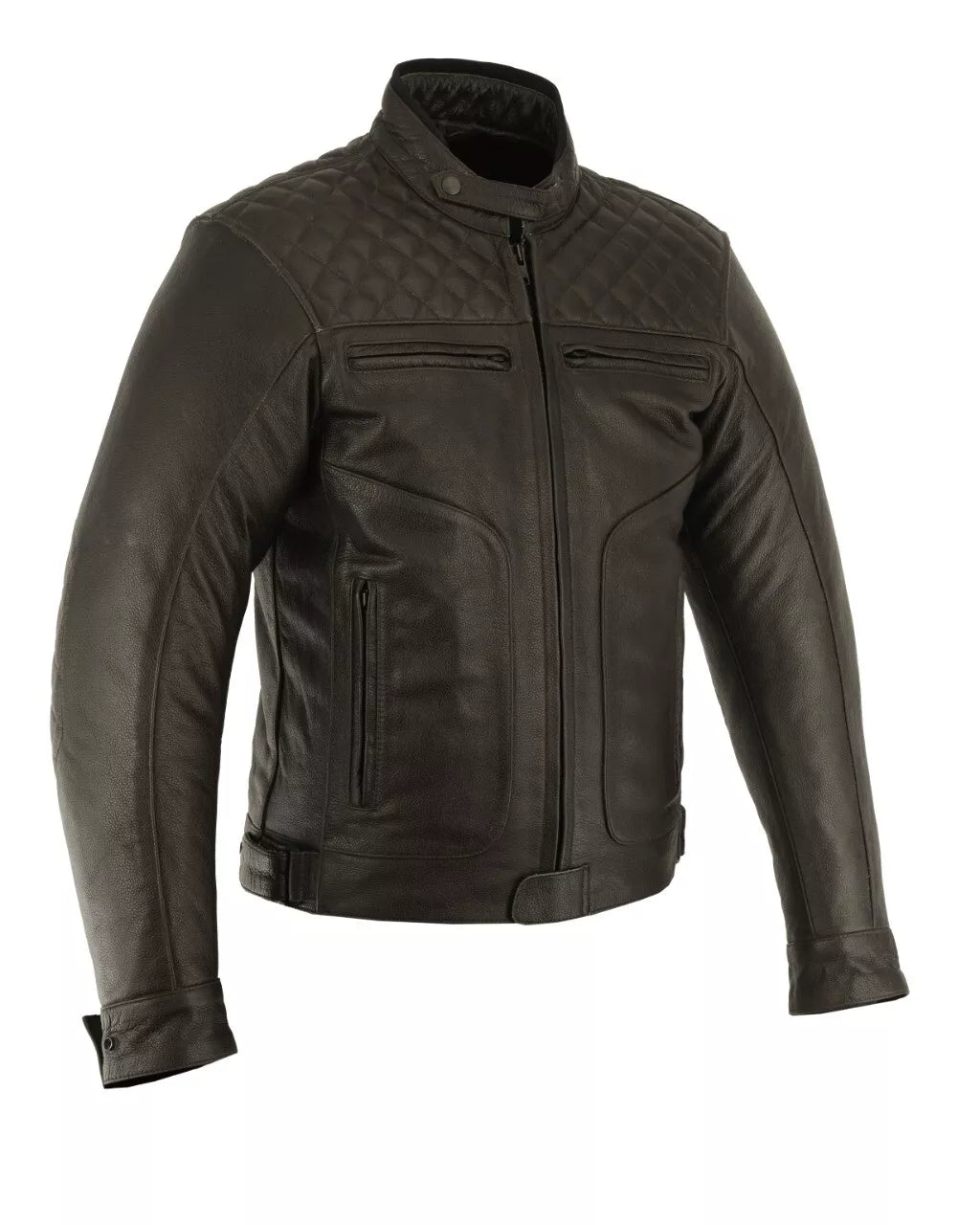 Rksports Gear Mens Fashion Leather Motorcycle motorbike Jacket with Armour