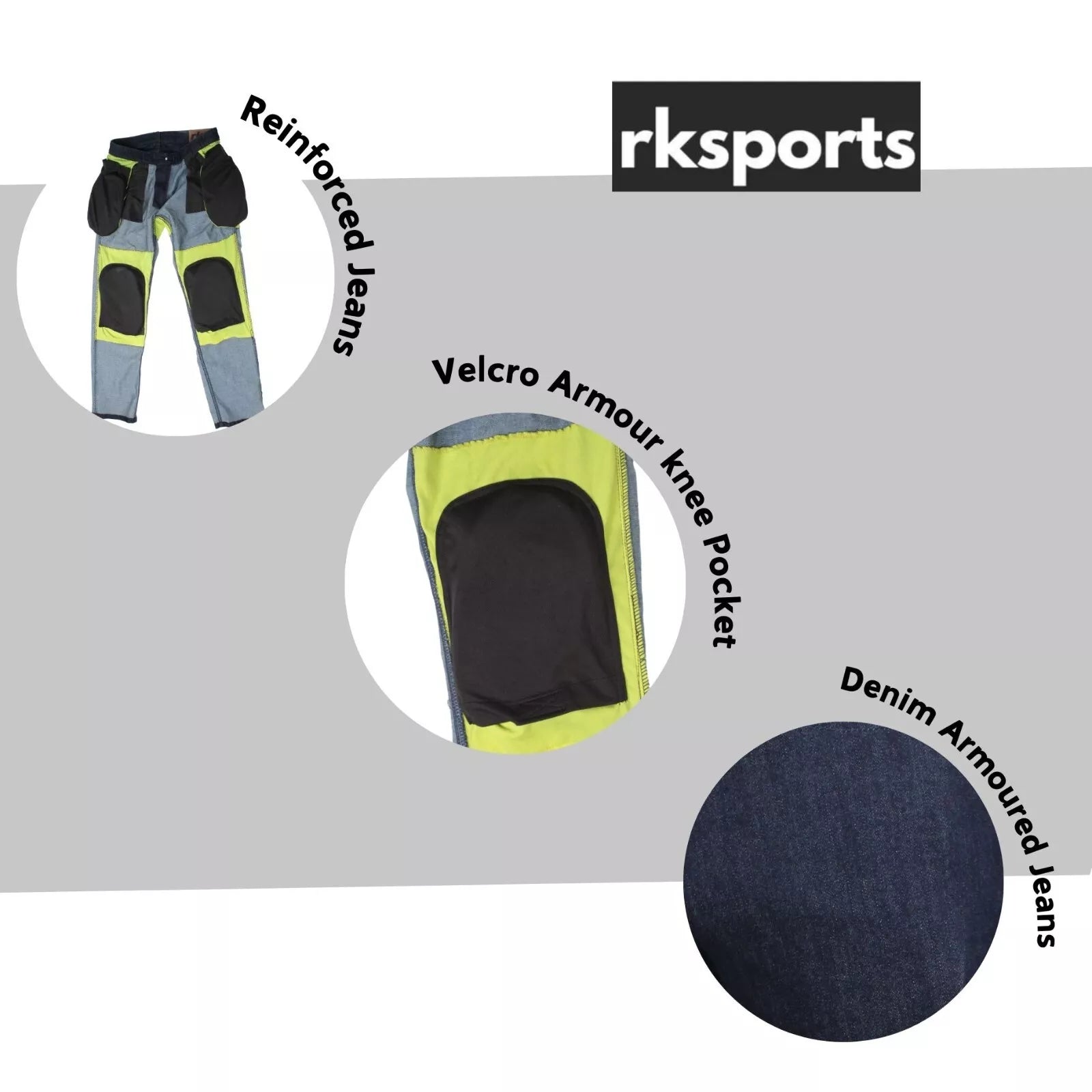 RK Sports Original CE Approved A Rated Motorcycle Denim Men's stretch Jeans – Comfortable