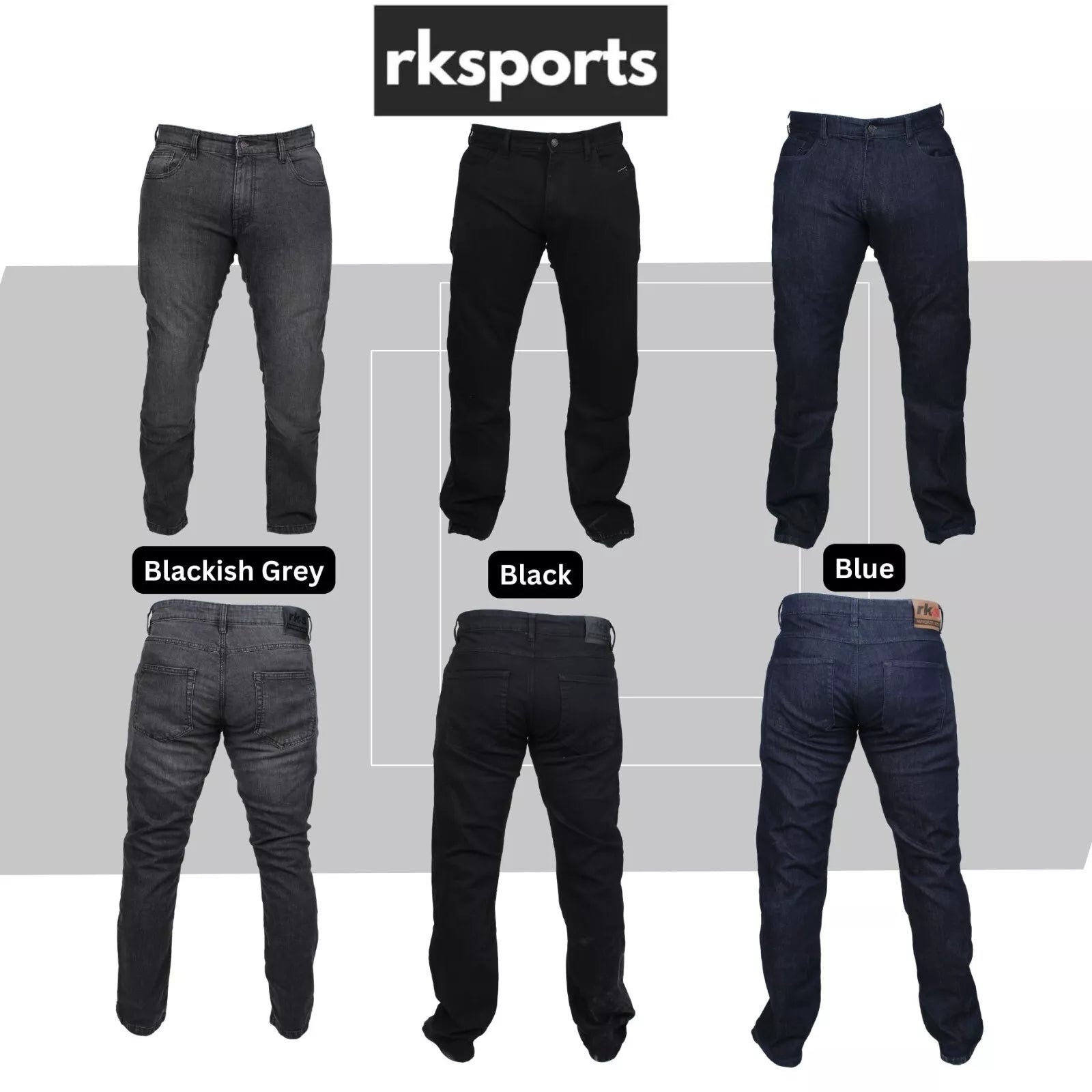 RK Sports Original CE Approved A Rated Motorcycle Denim Men's stretch Jeans – Comfortable