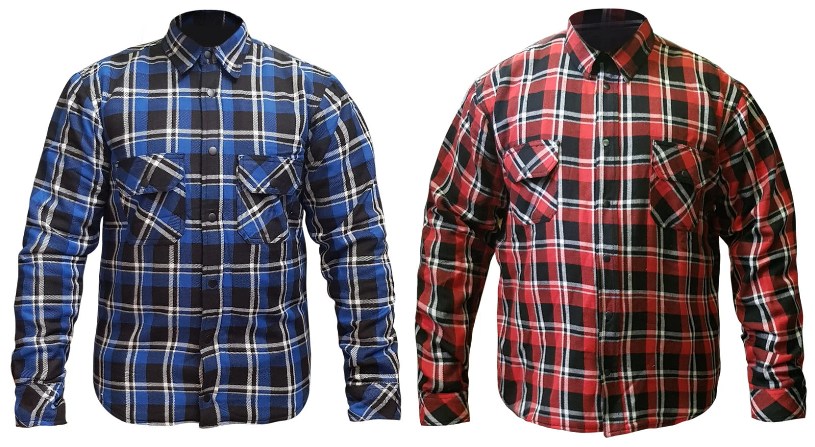 RKsports Motorcycle Lumberjack Made with Kevlar Men Ladies CE Armoured Shirts