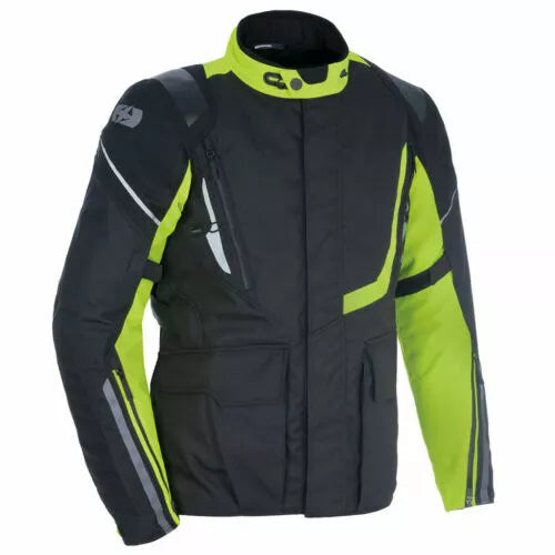 Oxford Montreal 4.0 Dry2Dry Waterproof Motorbike Motorcycle Jacket Black/Fluo