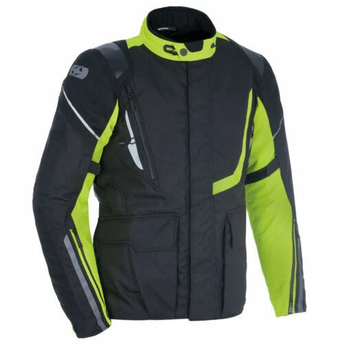 OXFORD MONDIAL Laminated Advanced Motorcycle Waterproof Jacket - Black/Grey