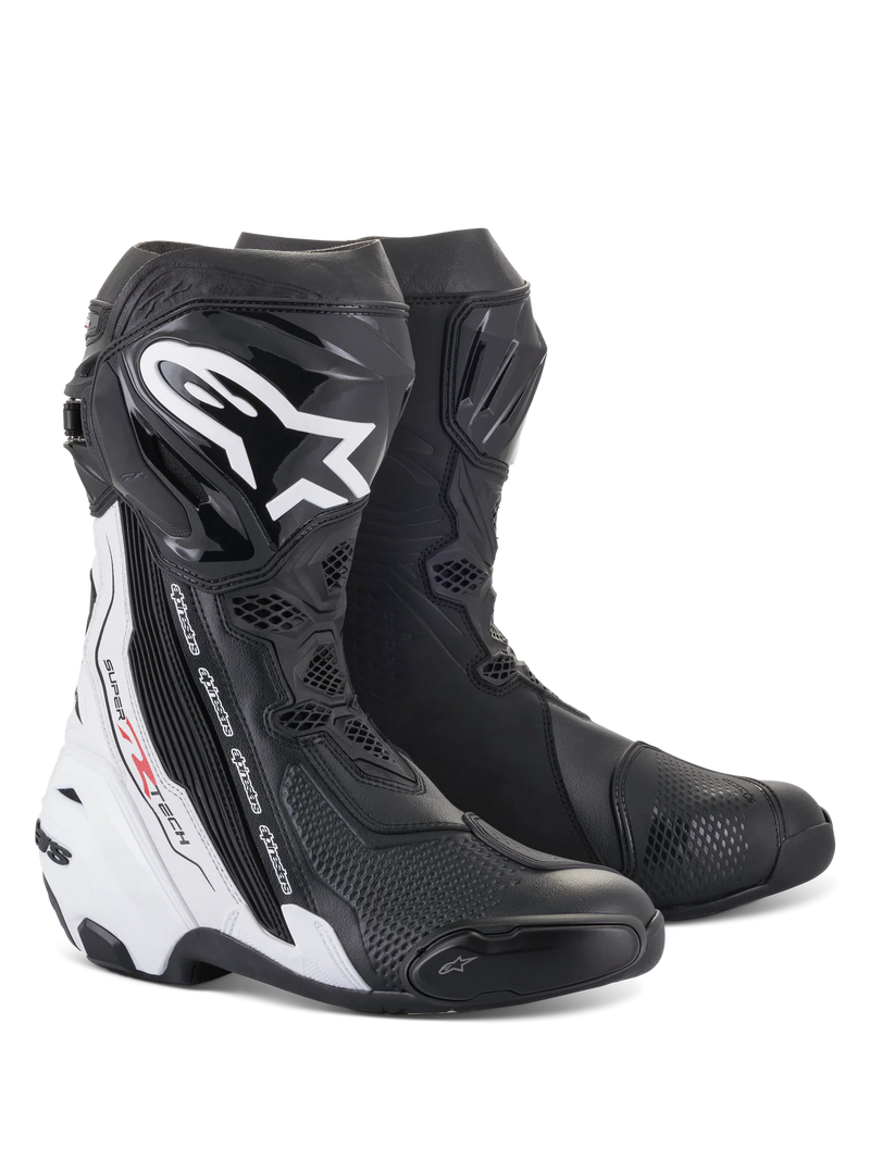 Alpinestars Supertech R 2022 Black Red Fluo White Gray Motorcycle Boots - New...
