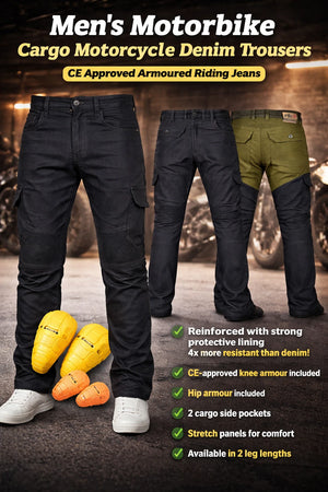 Jeans moto RK Sports New Stretch Cargo avec Kevlar