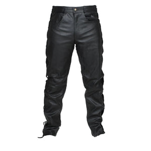 Jean Moto RK Sports en Cuir de Vachette Entrelacé