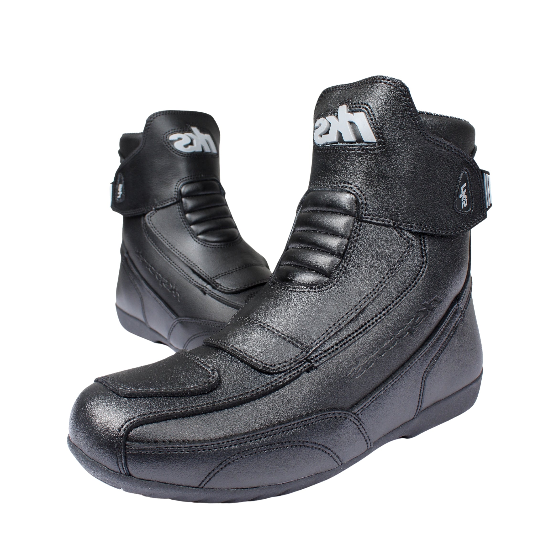 RK-2 SHORT LEATHER CRUISER ANKLE MOTORBIKE MOTORCYCLE BOOTS LADIES & MEN