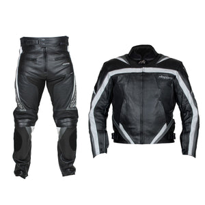 RKsports Chief Motorcycle Leather Trouser and Road Eagle Jacket Combination