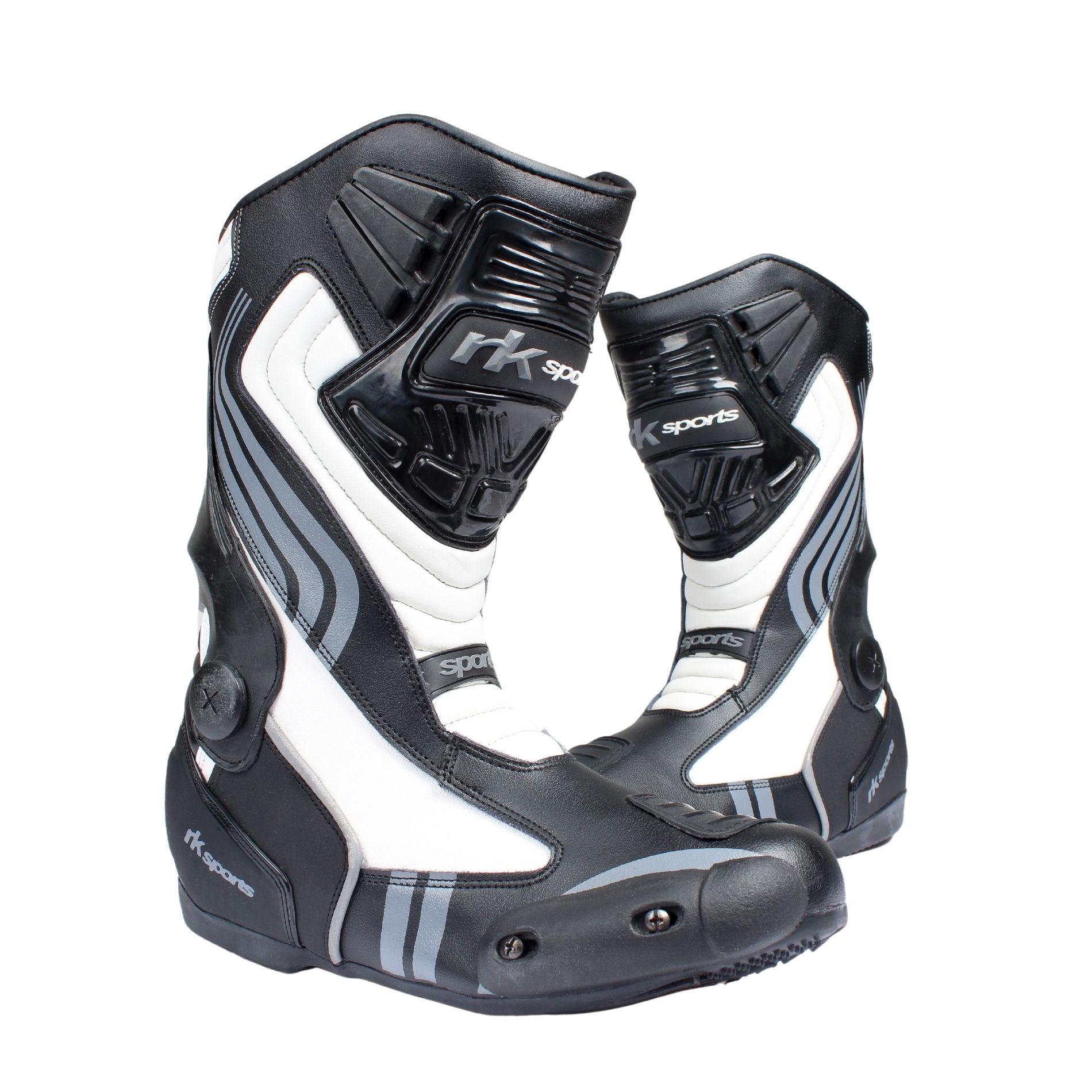 LV15 Motorcycle Motorbike Black Red Blue Leather Sports Race Boots Top Seller