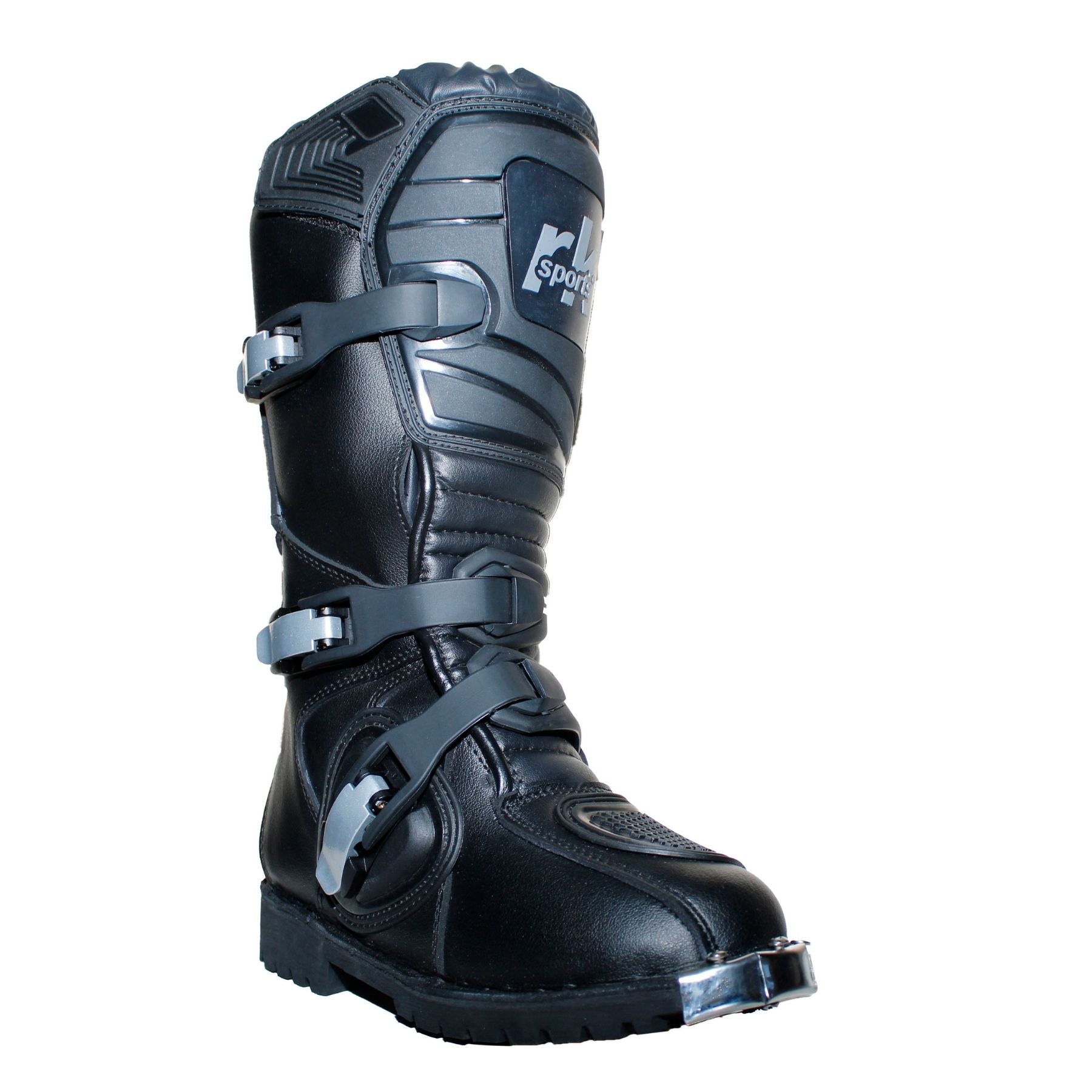 KIDS MOTORCYCLE OFF ROAD NEW MOTOCROSS MX BLACK LEATHER BOOTS