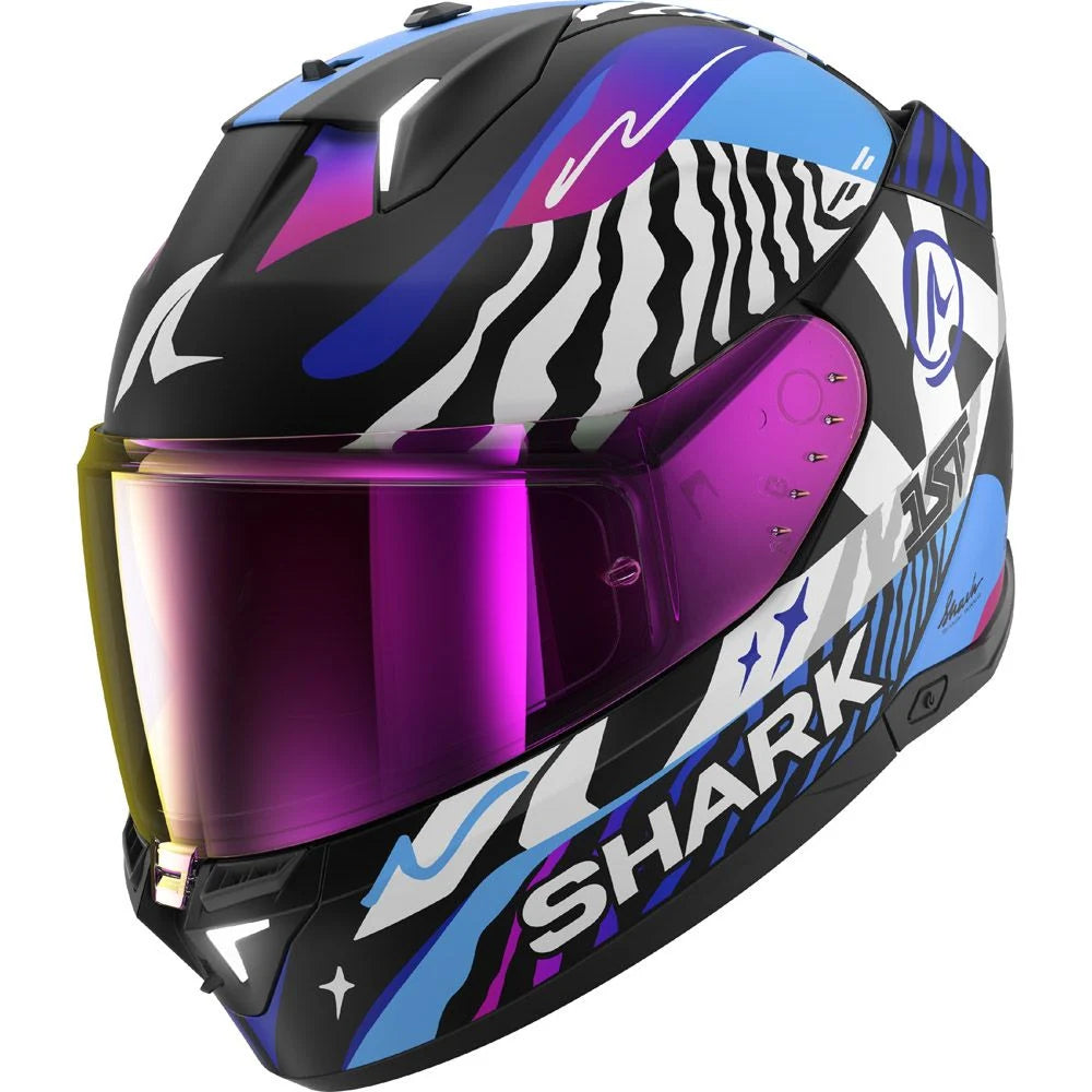 Shark D-Skwal 3 - Fernandez BBW Full Face Moto Motorcycle Helmet