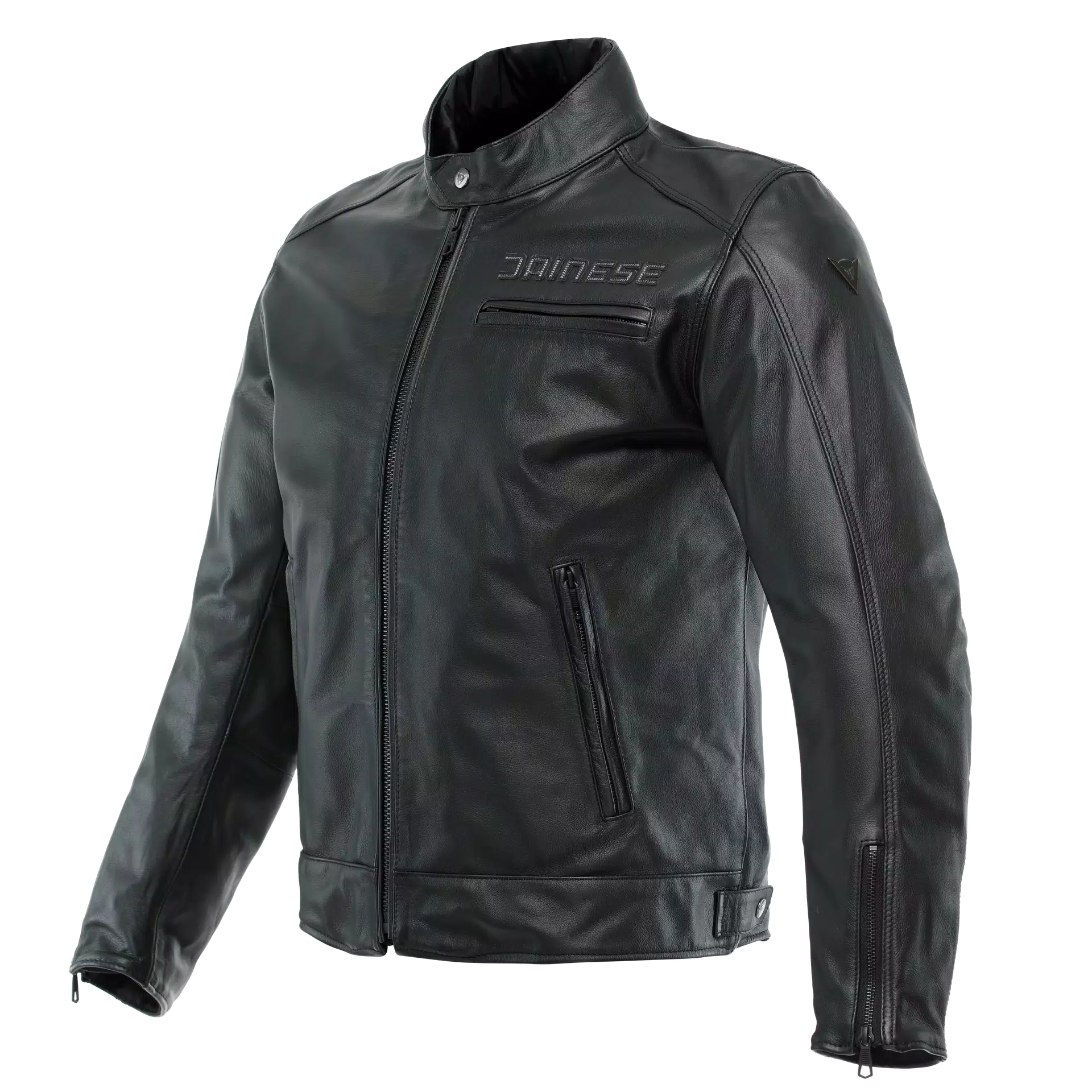 Dainese Zaurax Leather Jacket Motorbike Motorcycle - Black