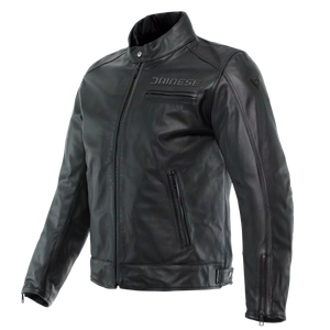 Dainese Zaurax Leather Jacket Motorbike Motorcycle - Black