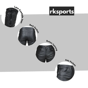 Jean Moto RK Sports en Cuir de Vachette Entrelacé