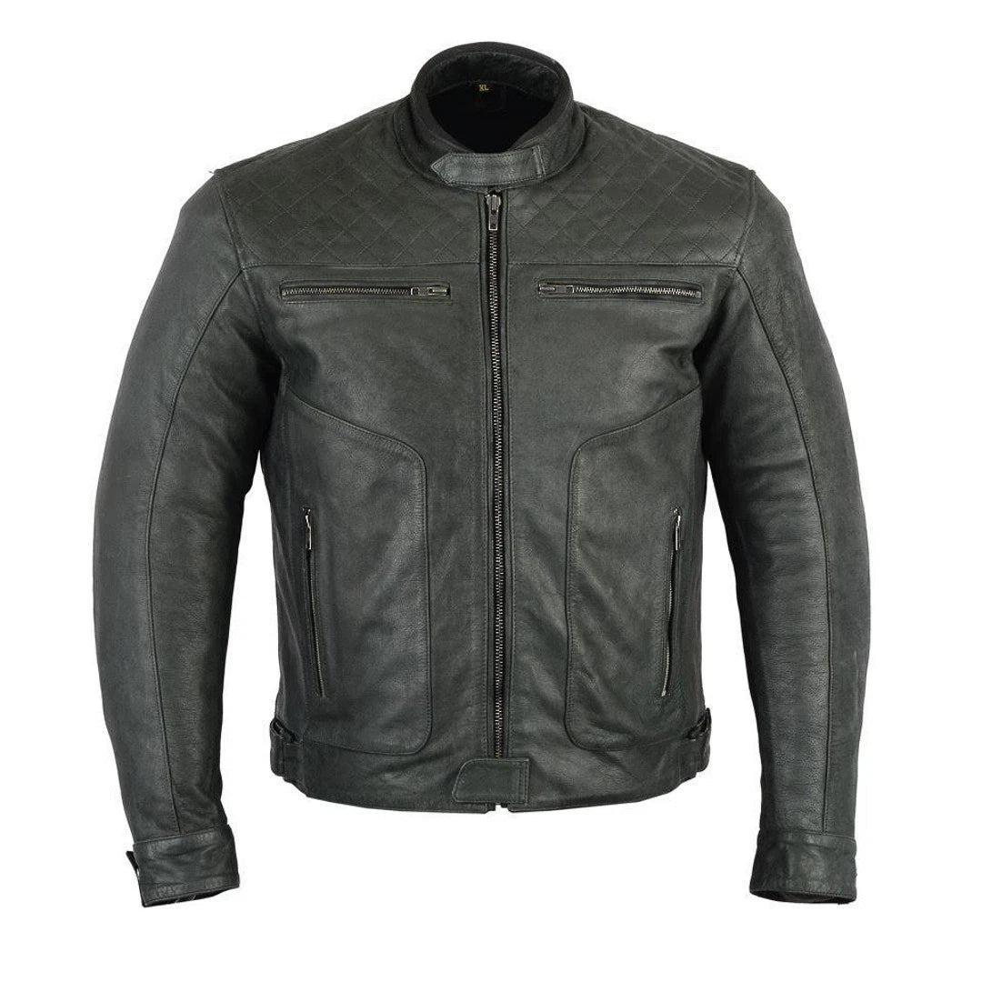 Veste Moto Cuir Proto Fashion Avec Armure