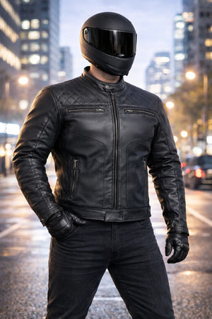Veste Moto Cuir Proto Fashion Avec Armure
