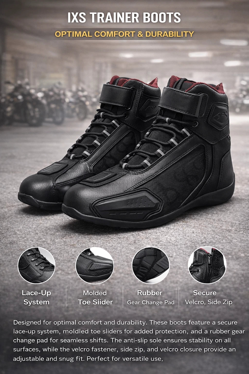 Bottes Moto Protectrices RK Sports Ixs Trainer