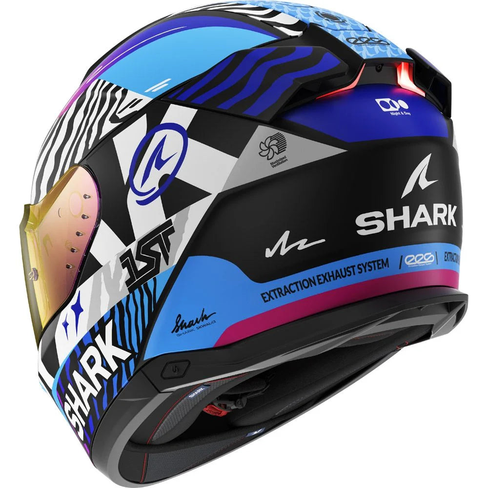 Shark D-Skwal 3 - Fernandez BBW Full Face Moto Motorcycle Helmet