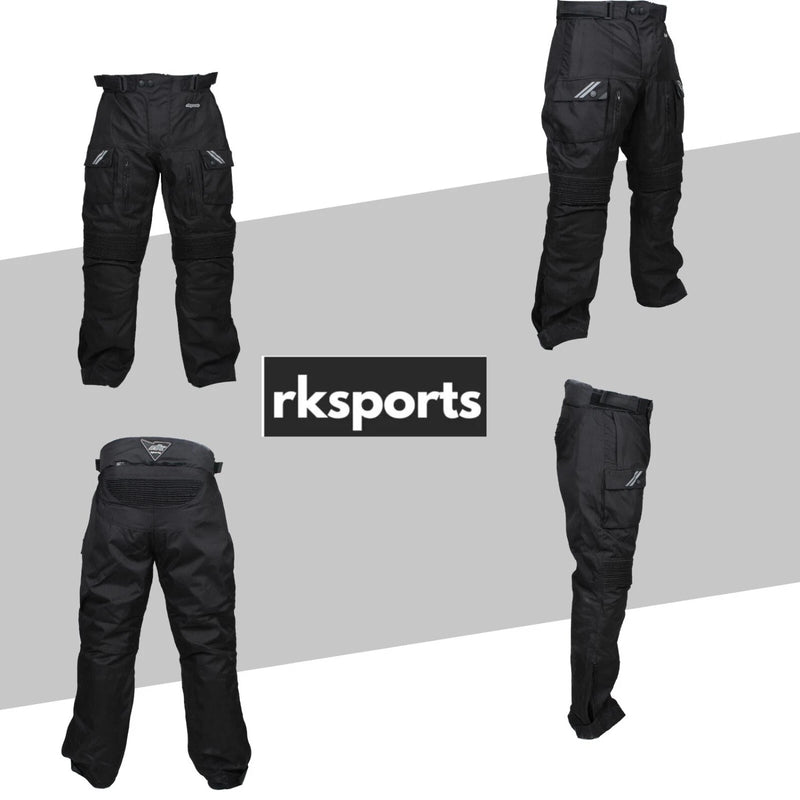 RKSPORTS STYLE STORM 2 WATERPROOF MOTORBIKE MOTORCYCLE MENS TEXTILE TROUSERS