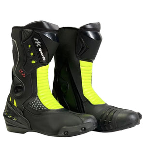 Bottes de moto RK Sports Racer 10043 CE résistantes à l'eau