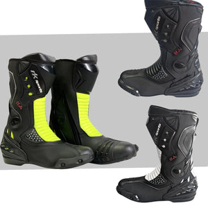 Bottes de moto RK Sports Racer 10043 CE résistantes à l'eau