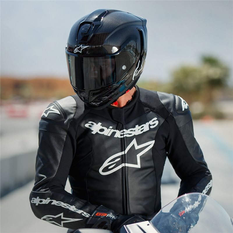 Alpinestars Supertech R10 Motorcycle Helmet (Black Carbon)