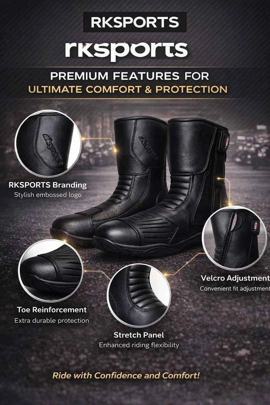 Bottes de moto de course d'hiver Proto Lv11 résistantes à l'eau