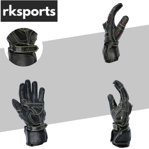 Reinforced  Leather Motorcycle Motorbike Carbon Knuckles Race Gloves