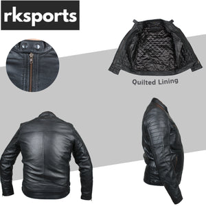 Rksports Mens  Style 1767 Fashion Leather jacket